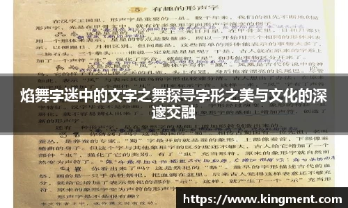 焰舞字迷中的文字之舞探寻字形之美与文化的深邃交融